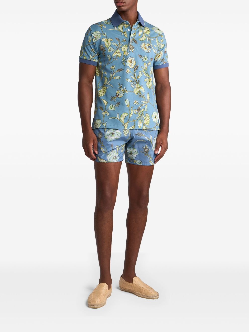 floral polo shirt - 2