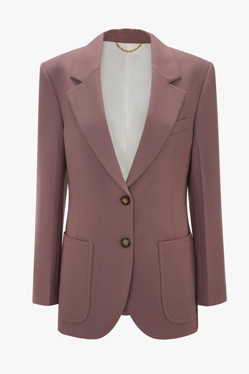 Patch Pocket Jacket In Mauve 1