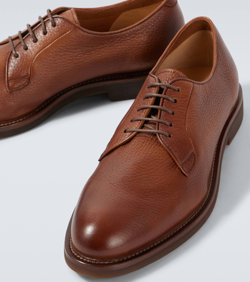 Leather derby shoes 3