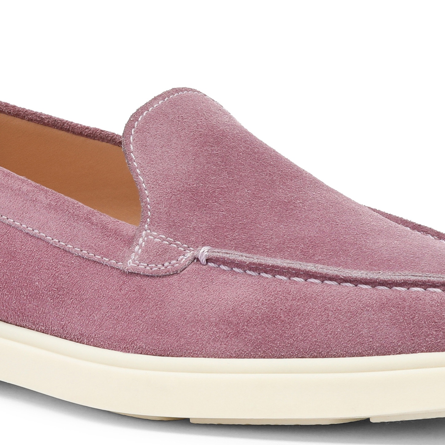 Women's purple suede loafer - 6