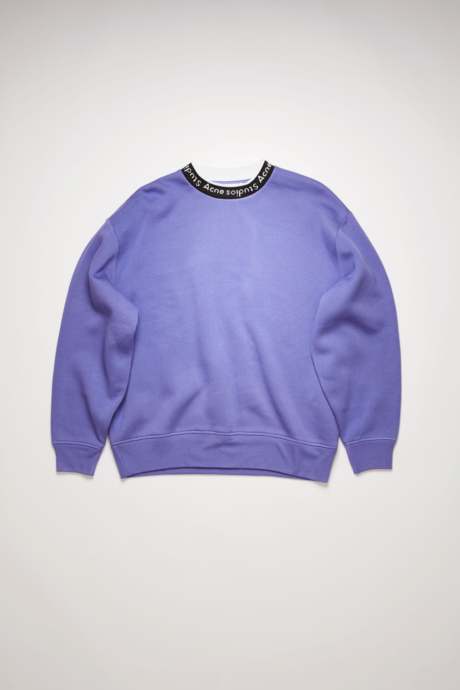 Logo jacquard sweatshirt dusty purple - 4