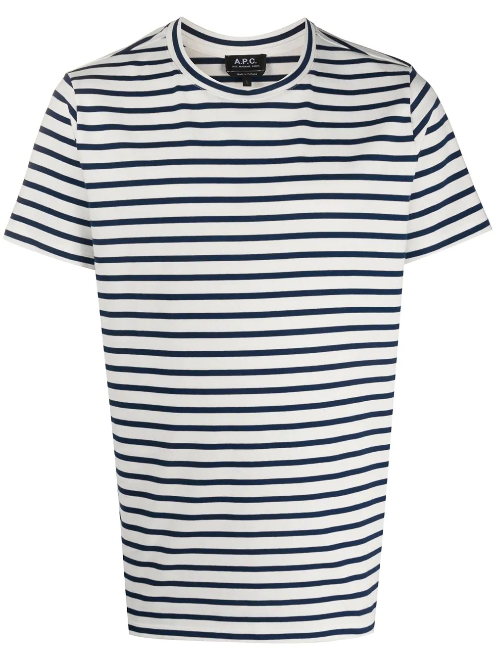 striped short-sleeved T-shirt - 1