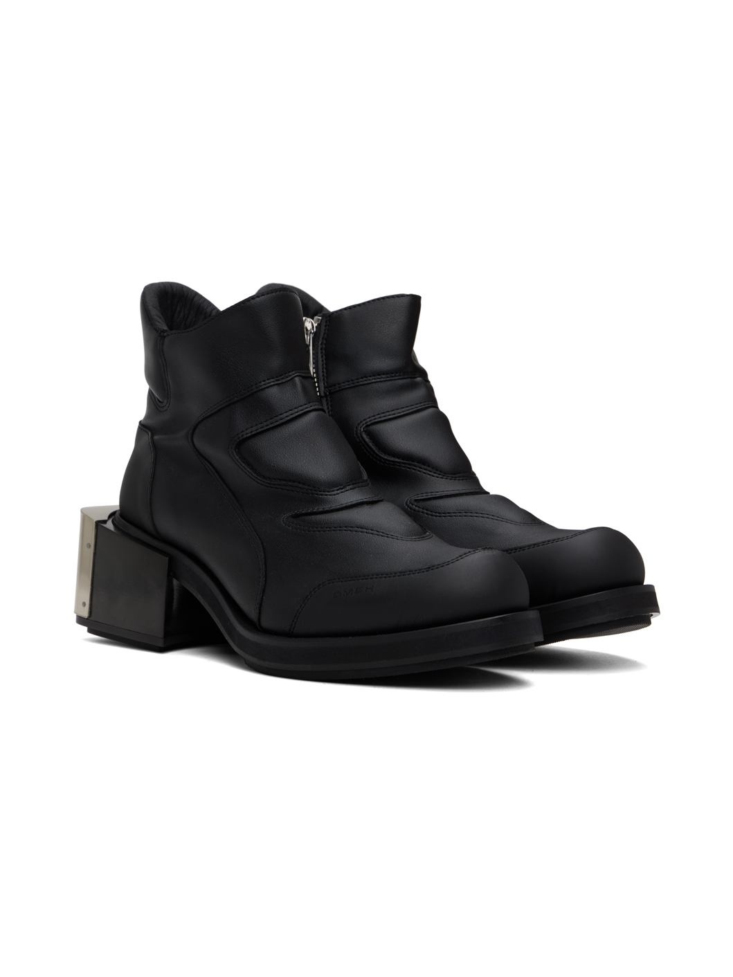 Black Baris Moto Boots - 4