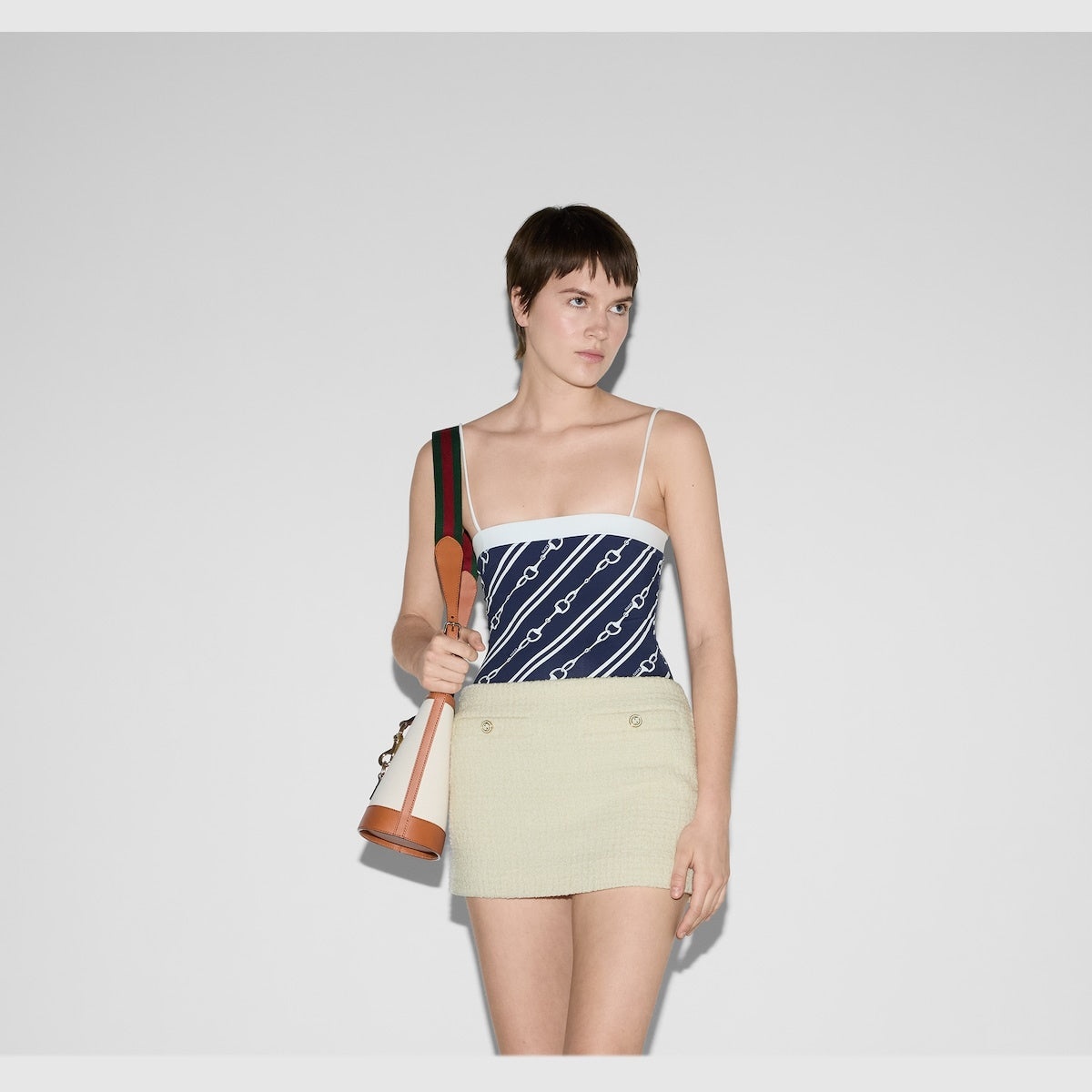Gucci Horsebit Print Sparking Jersey Swimsuit - 3