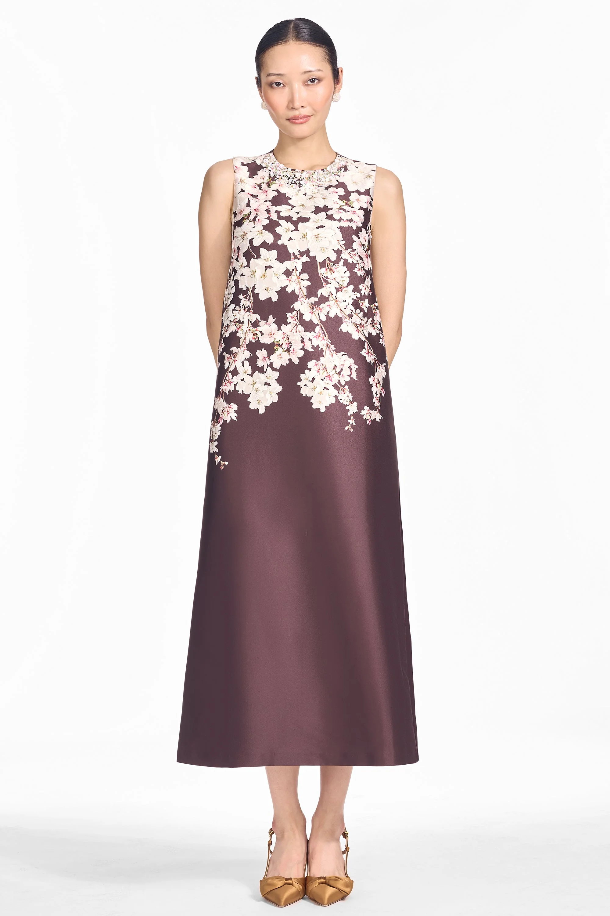 SUTTON DRESS - CHOCOLATE COVERED CHERRY BLOSSOMS - 1
