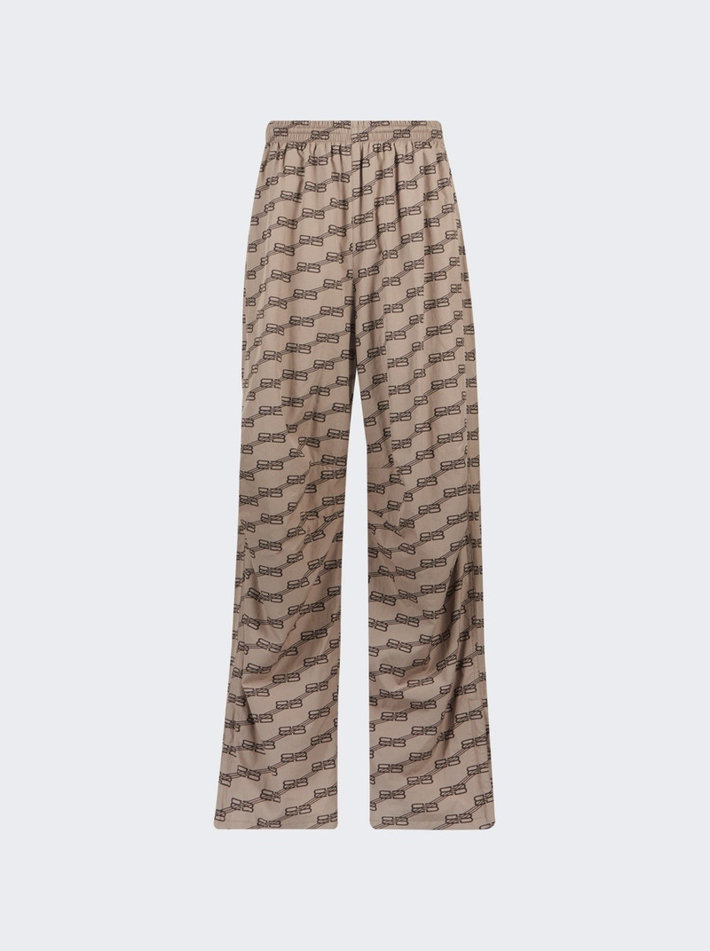 Monogram Tracksuit Pants Beige - 1