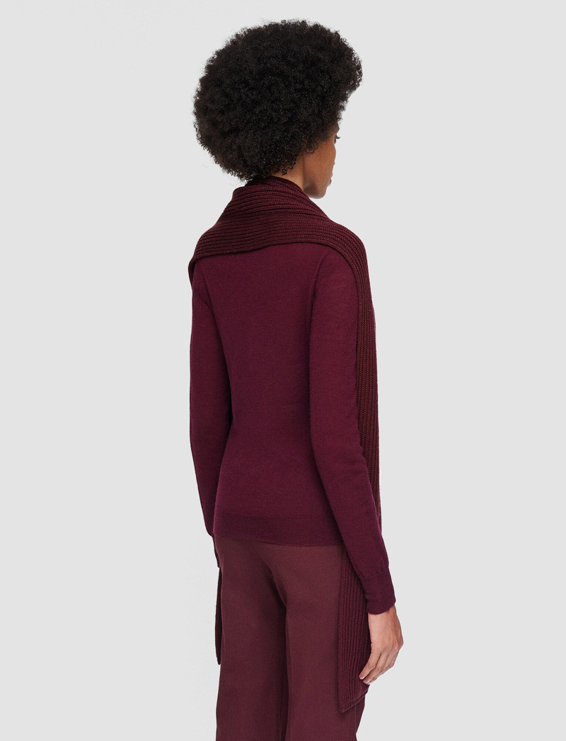 Light Cardigan Stitch Button Scarf 4