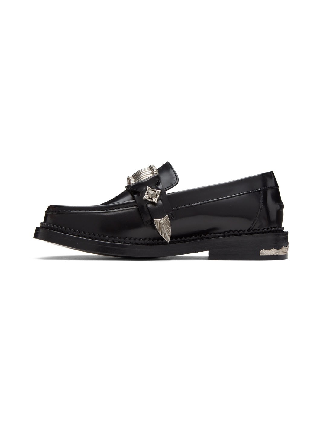 Black Polido Loafers - 3