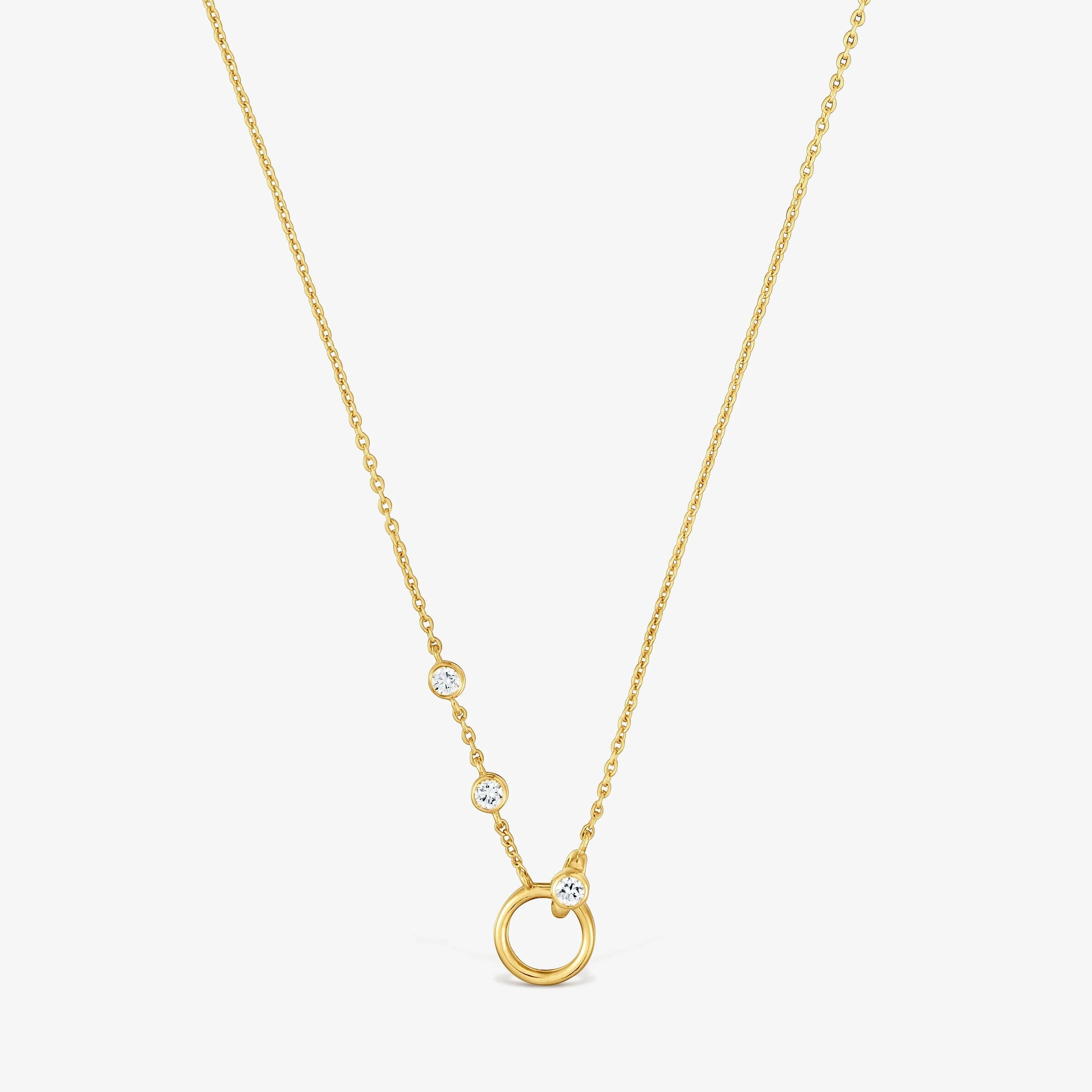 Necklace with 18kt gold vermeil and laboratory-grown diamonds TOUS Straight LGD - 1