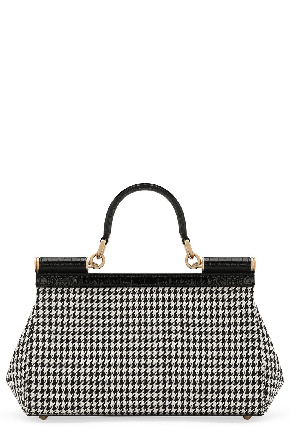 Elongated Sicily Bag - Houndstooth - 4