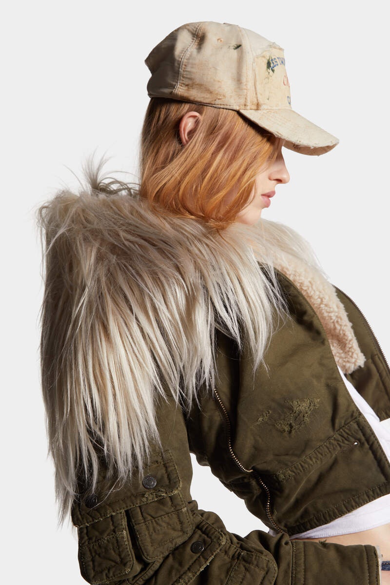 KIDASSIA FUR MAD MAX SHORT CAPE - 5