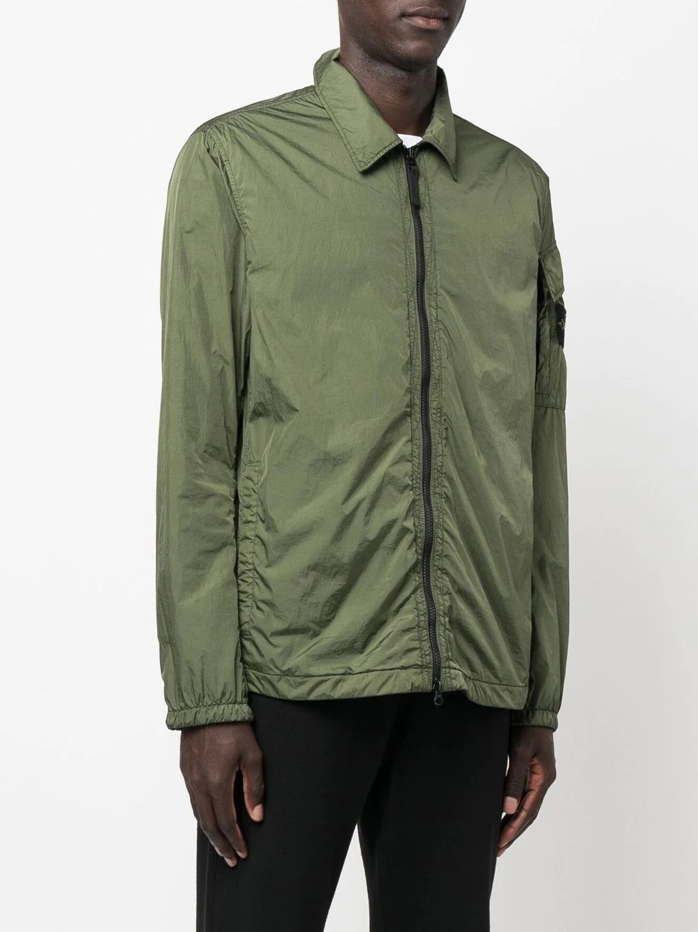 overshirt zip-up jacket - 3