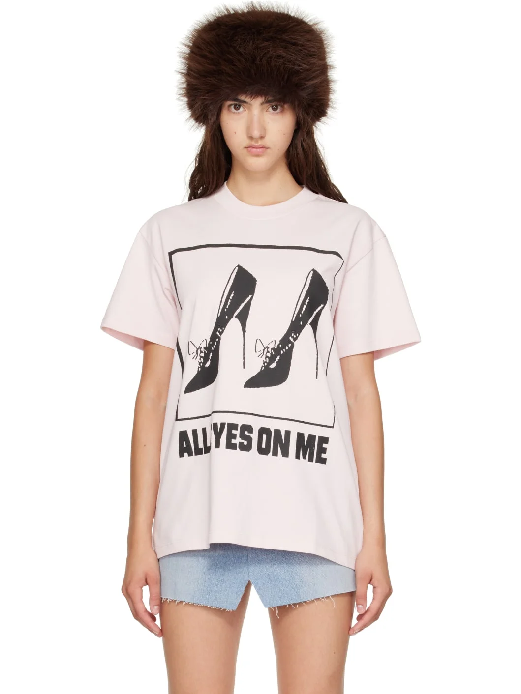 Pink 'All Eyes On Me' T-shirt - 1