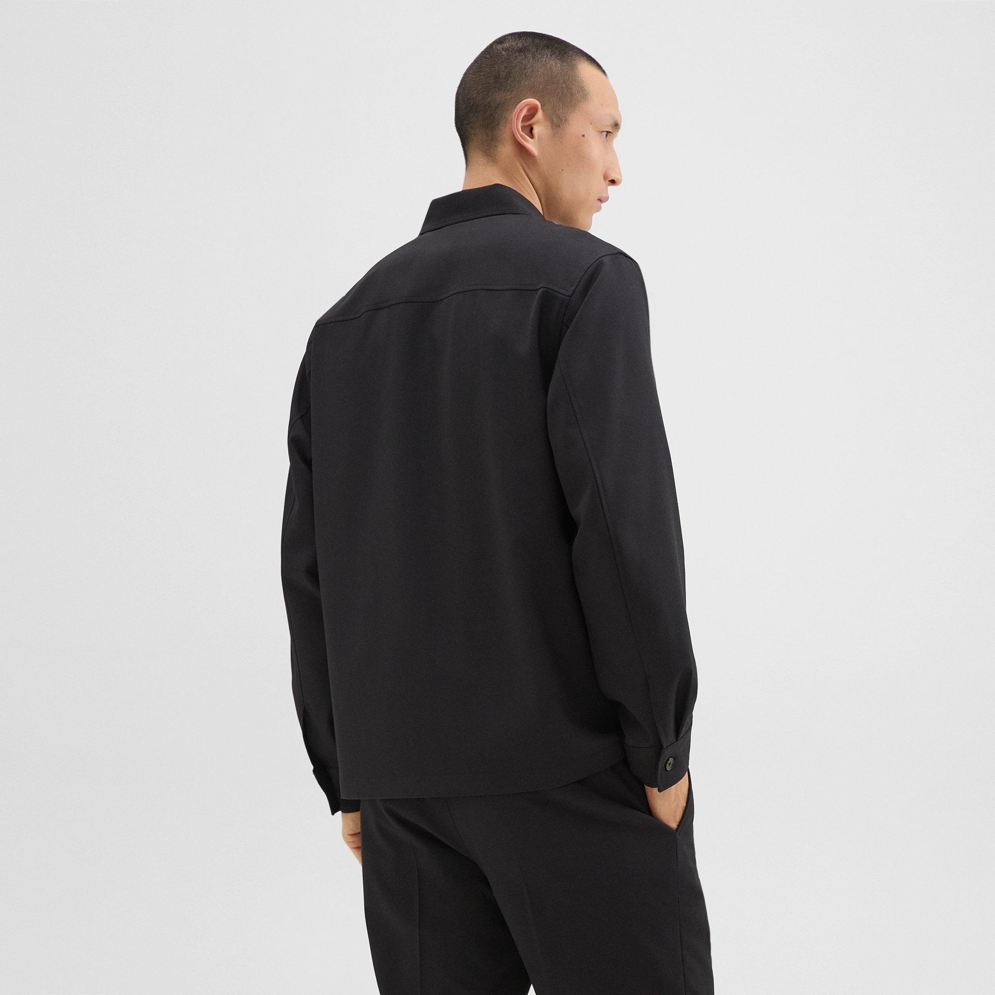 Overshirt in Wool-Blend Twill - 4