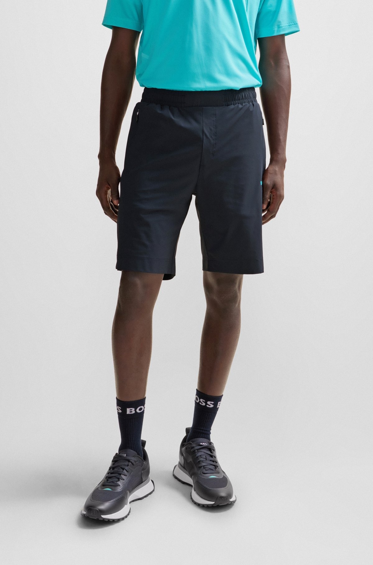 REGULAR-FIT SHORTS WITH DECORATIVE REFLECTIVE ARTWORK - 2
