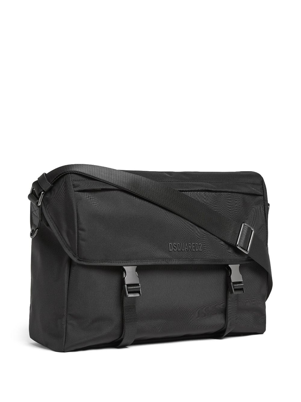 logo-lettering messenger bag - 3