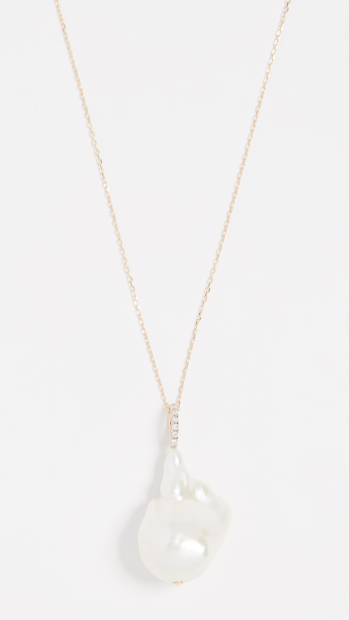 14K   Baroque Pearl Necklace - 5