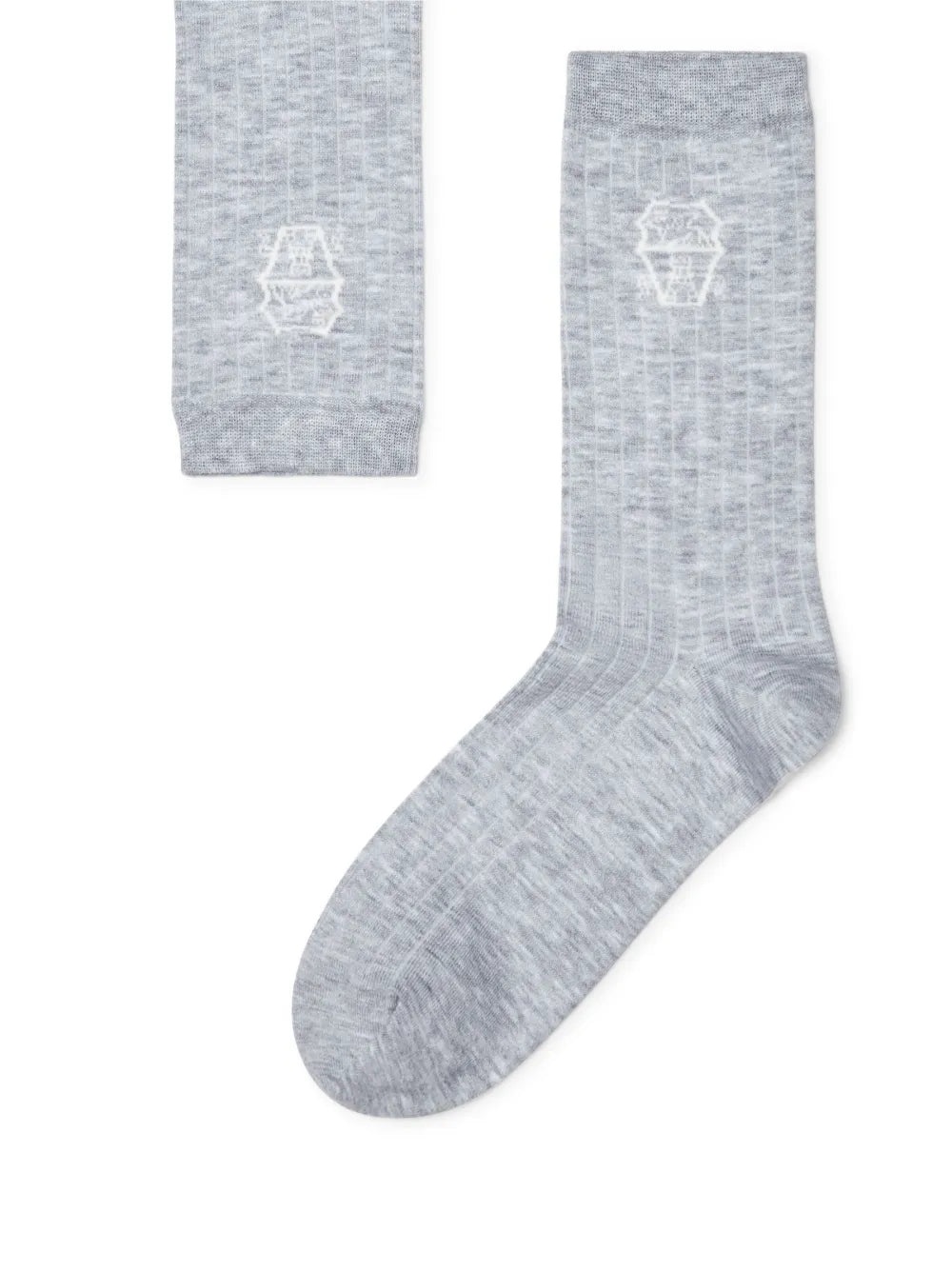 Intarsia-Logo Knitted Socks - 3