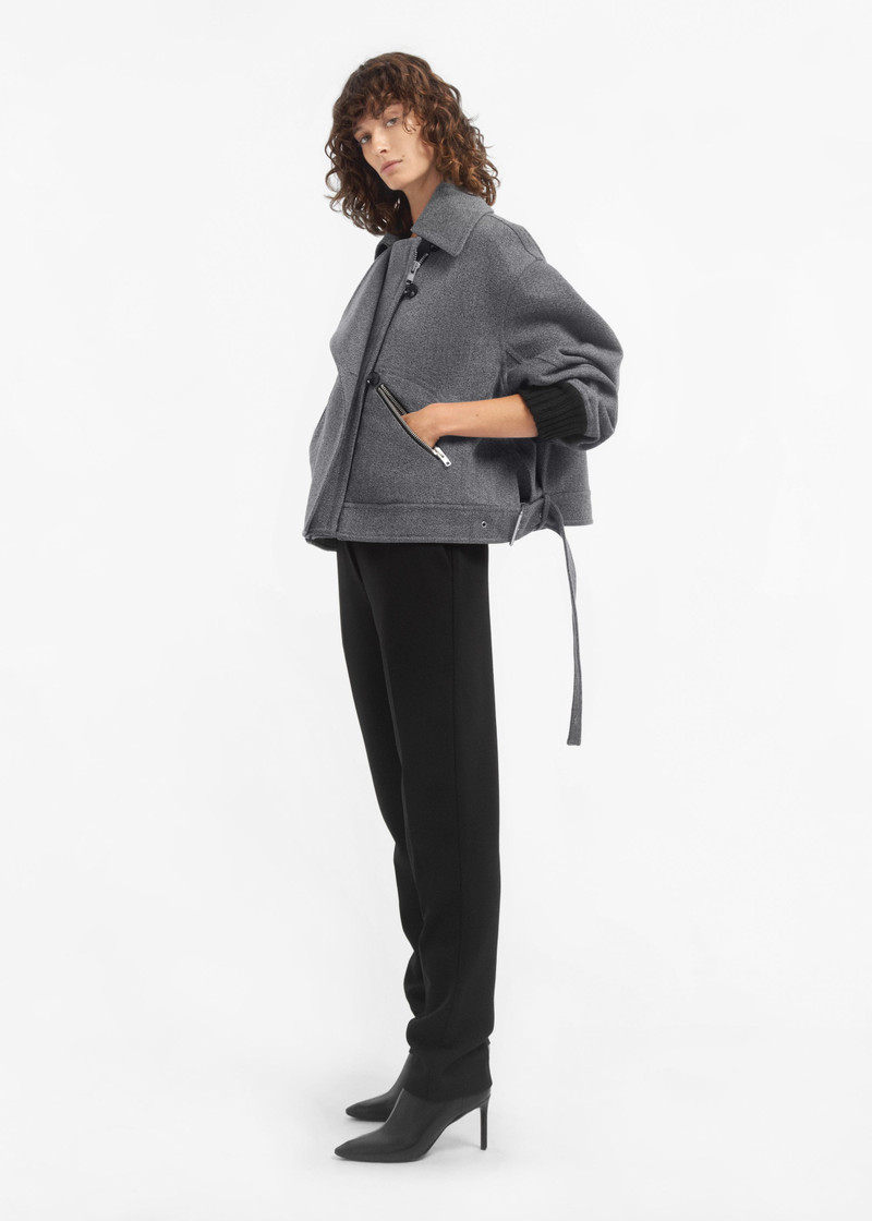 Oversized Engineered Bomber in Wool 5