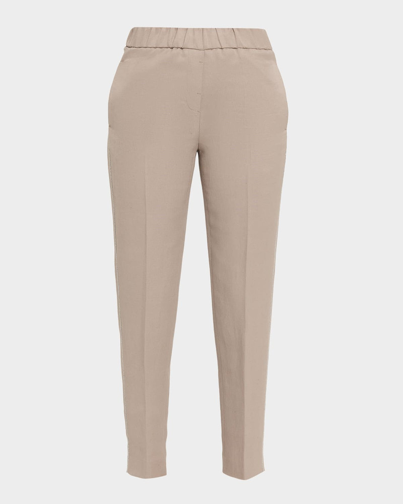 Cropped Slim-Fit Pants 1