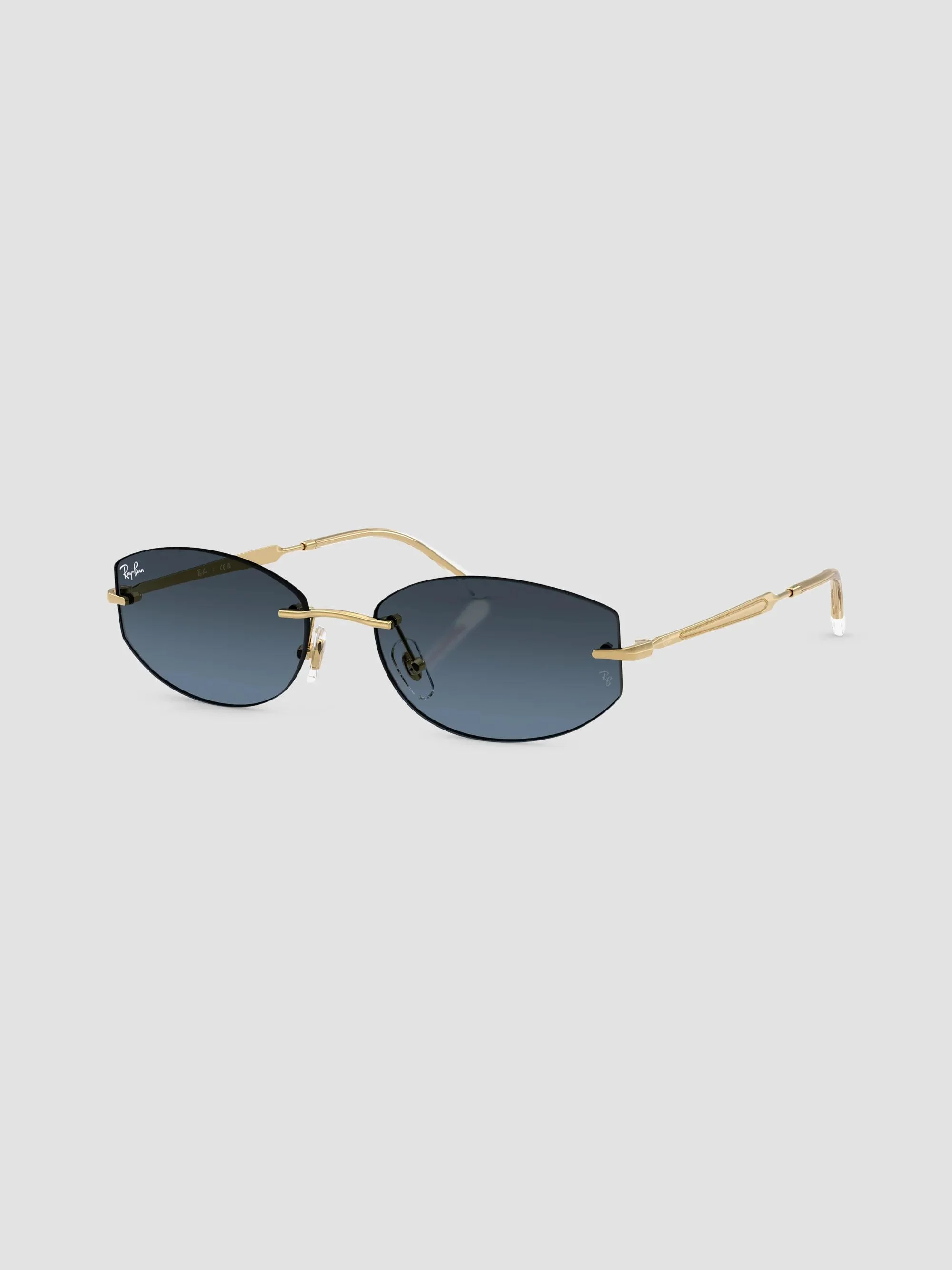 Women's RB3792 55MM Oval Sunglasses - Blue Gold - 1
