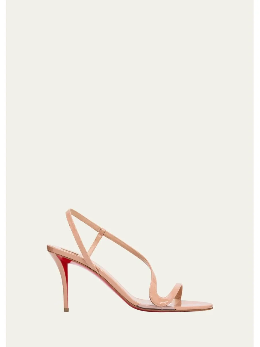 Rosa Z Patent Red Sole Sandals - 1