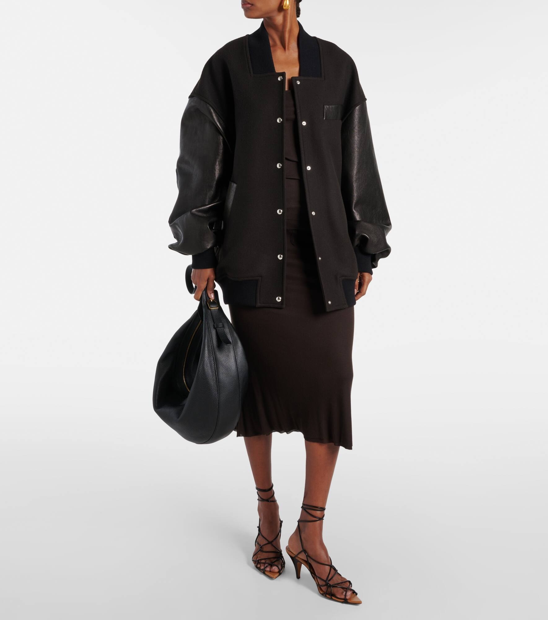 Augustina leather shoulder bag - 5