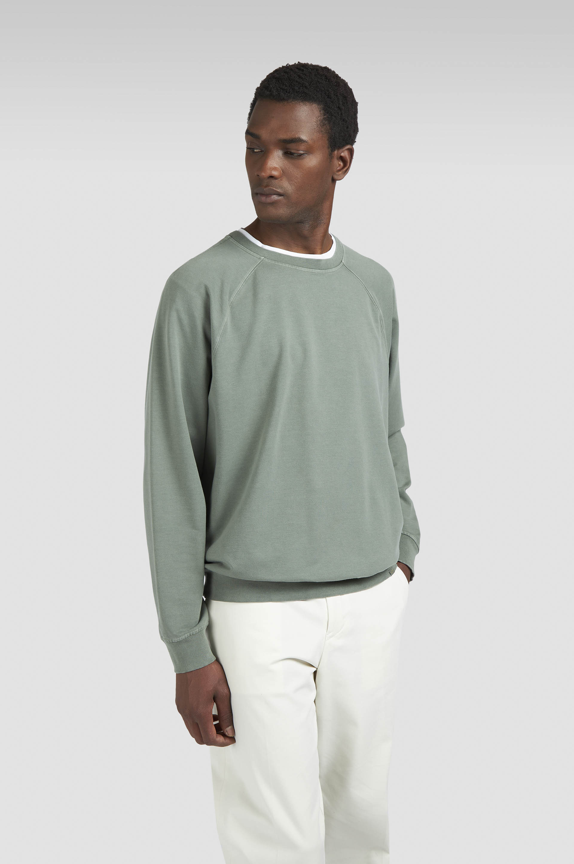 X-SOFT GARMENT-DYED COTTON SWEATSHIRT - 6