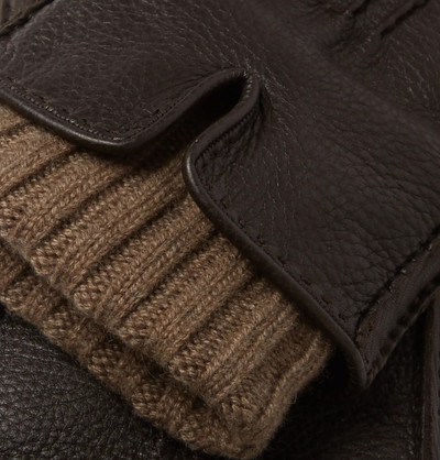 Loro Piana Baby Cashmere-Lined Leather Gloves outlook