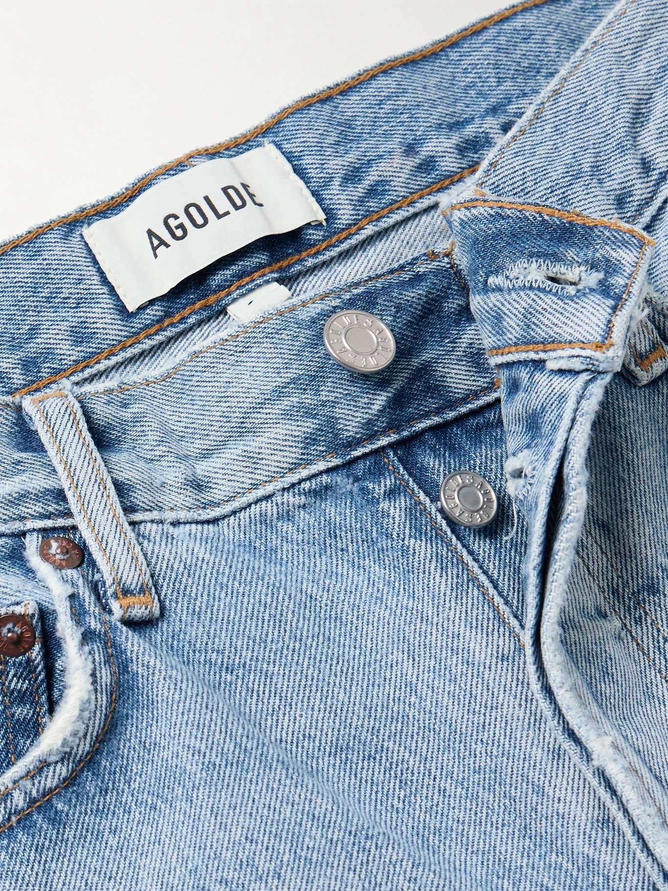 '90s Crop mid-rise straight-leg jeans Light denim - 5