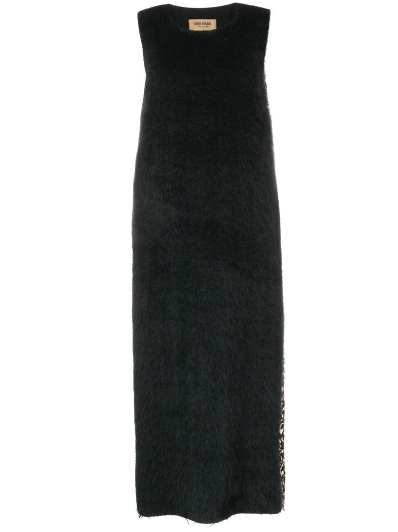 panelled wool midi dress 1