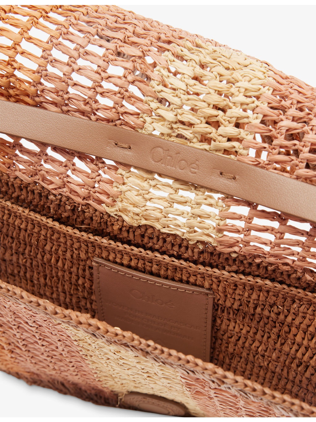 Embroidered Raffia Shoulder Bag - 5