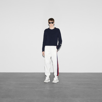 GUCCI Neoprene jogging pant with Web outlook