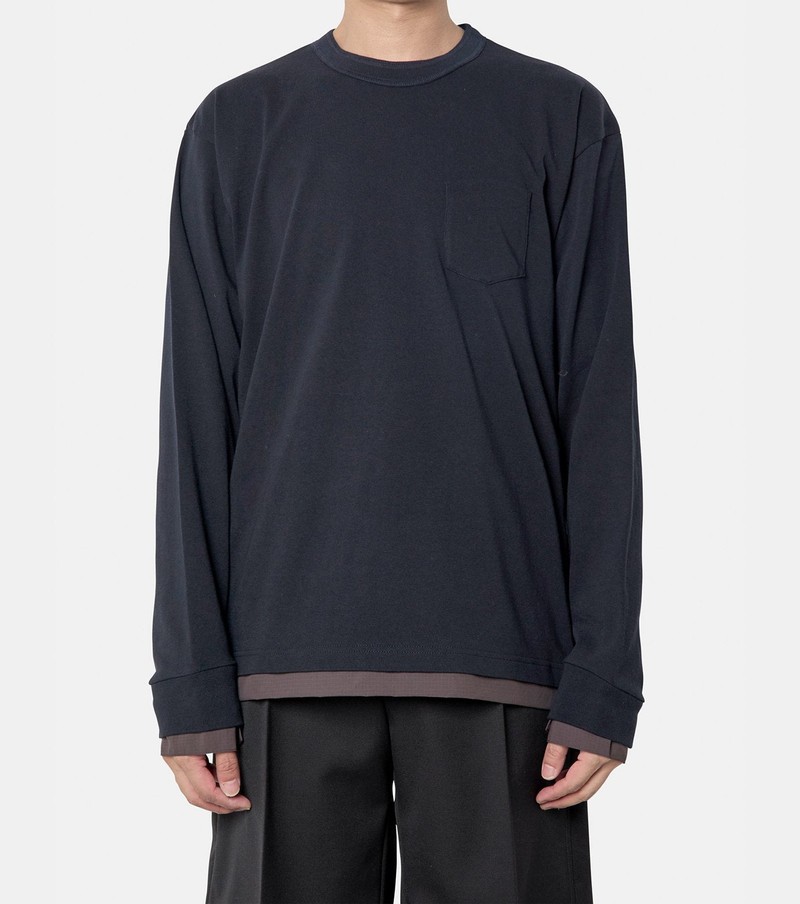 sacai Cotton Jersey L/S T-Shirt outlook
