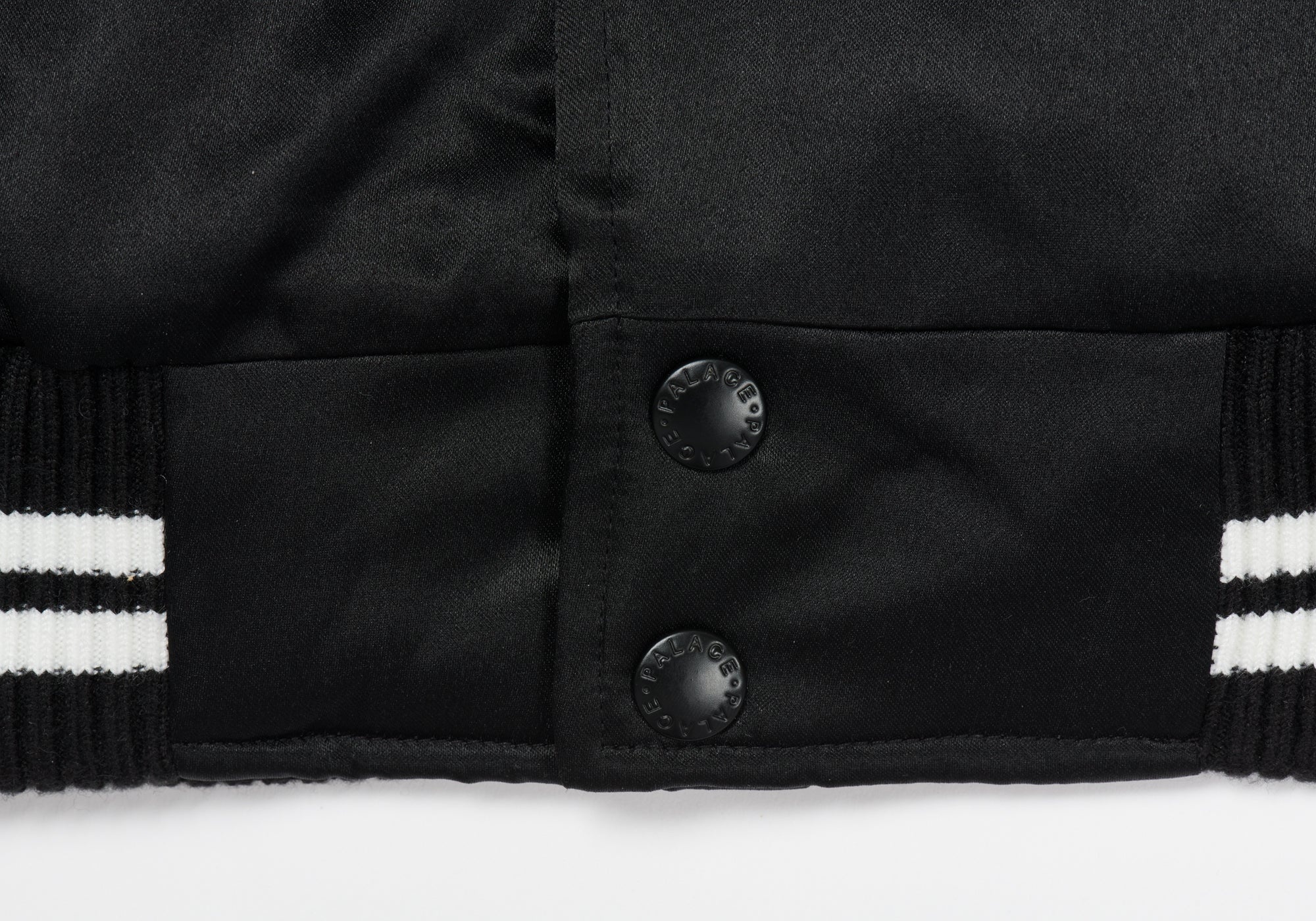 SATIN VARSITY JACKET BLACK - 9