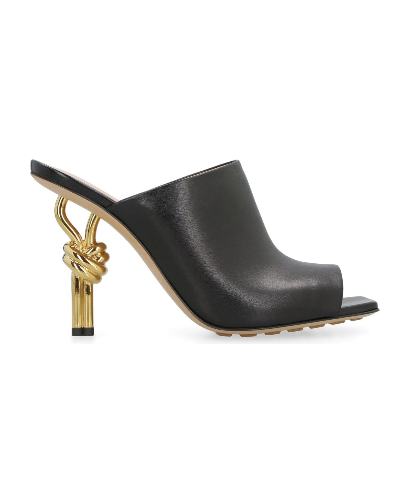 Knot Leather Mules - 2