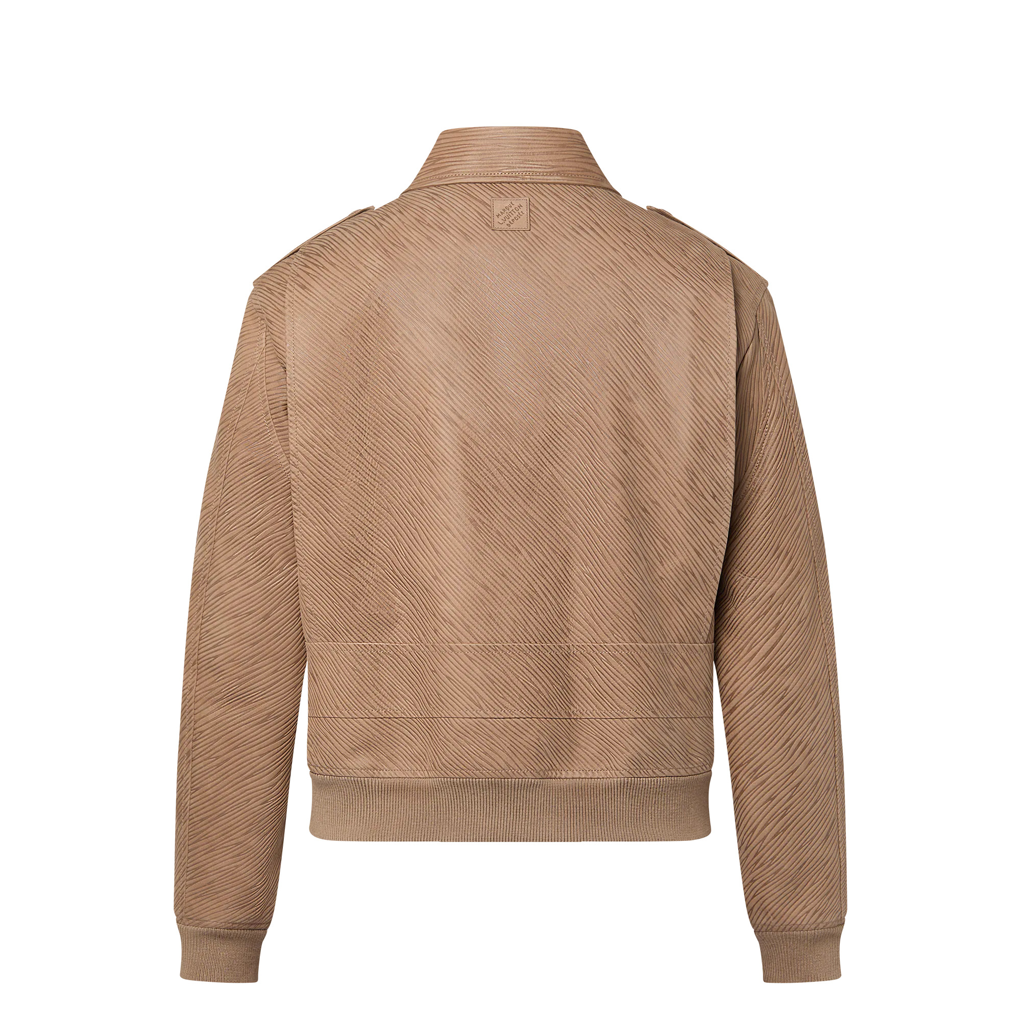Epi Embossed Leather Flight Jacket - 3