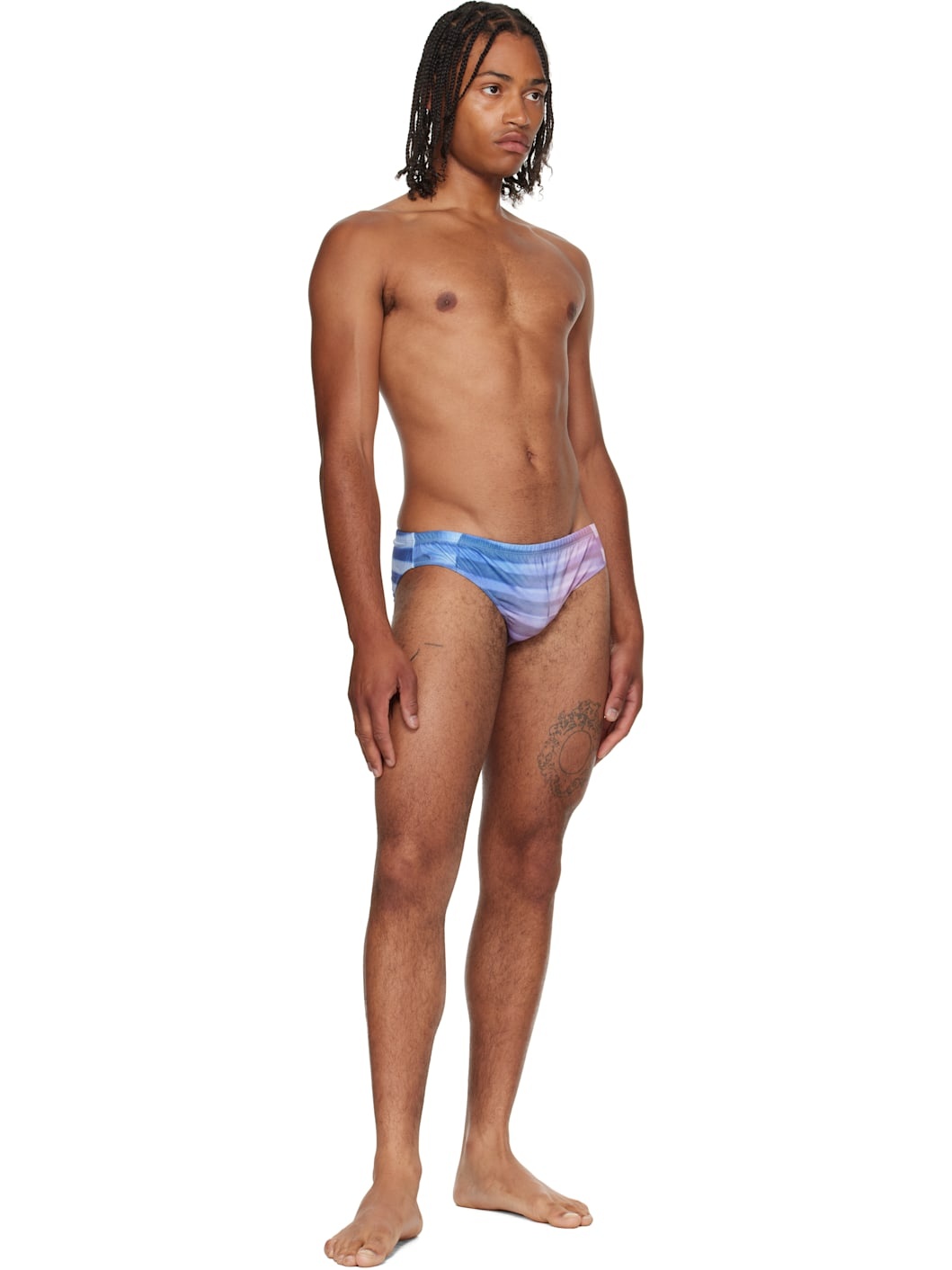 Blue & Pink 'The Air' Swim Briefs - 4