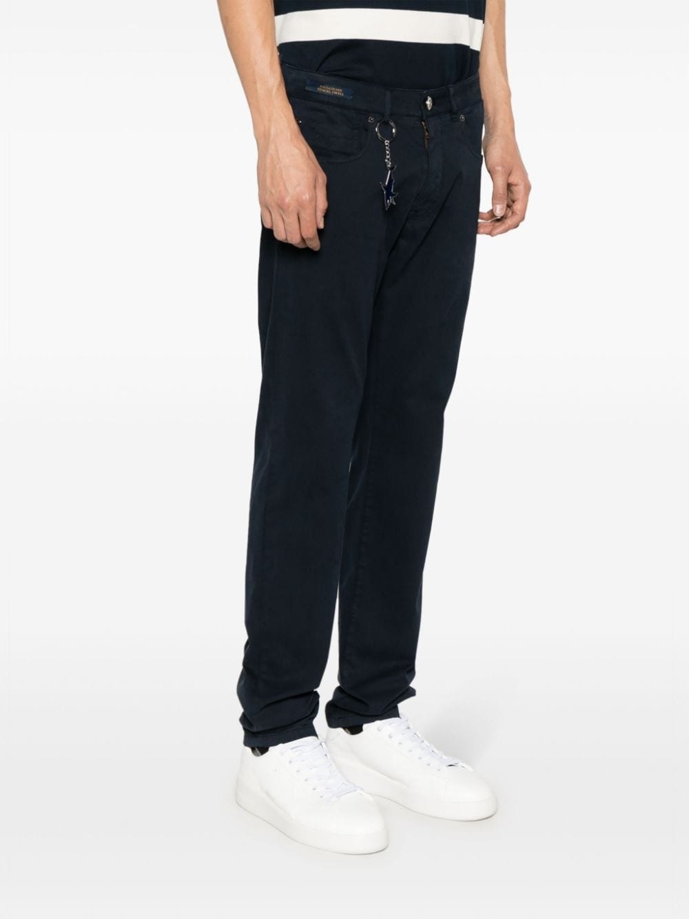 logo-charm twill chinos - 3