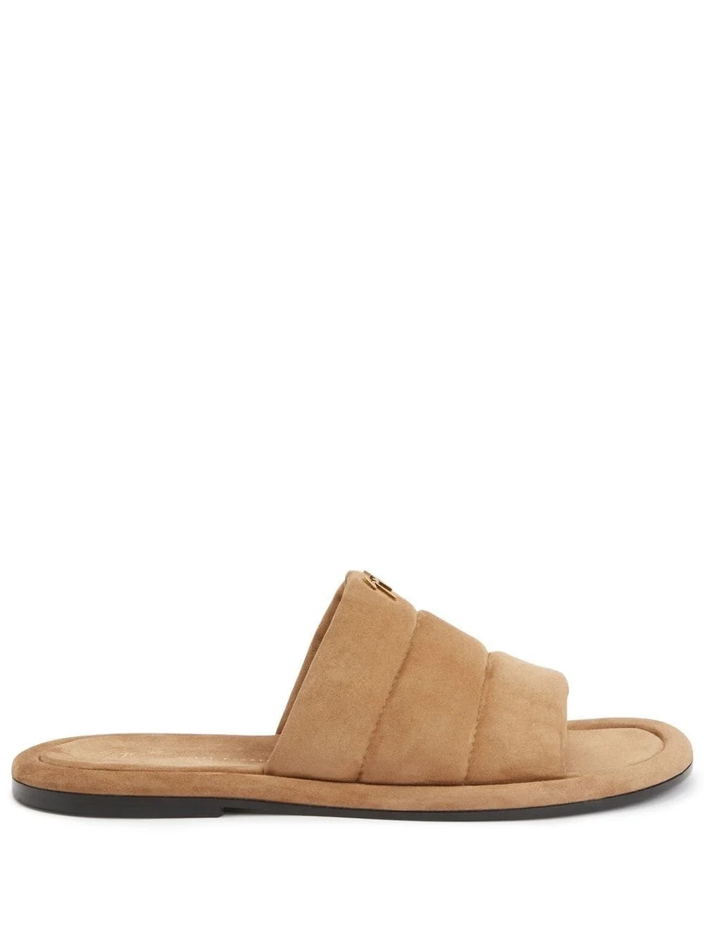 Harmande quilted suede slides - 1