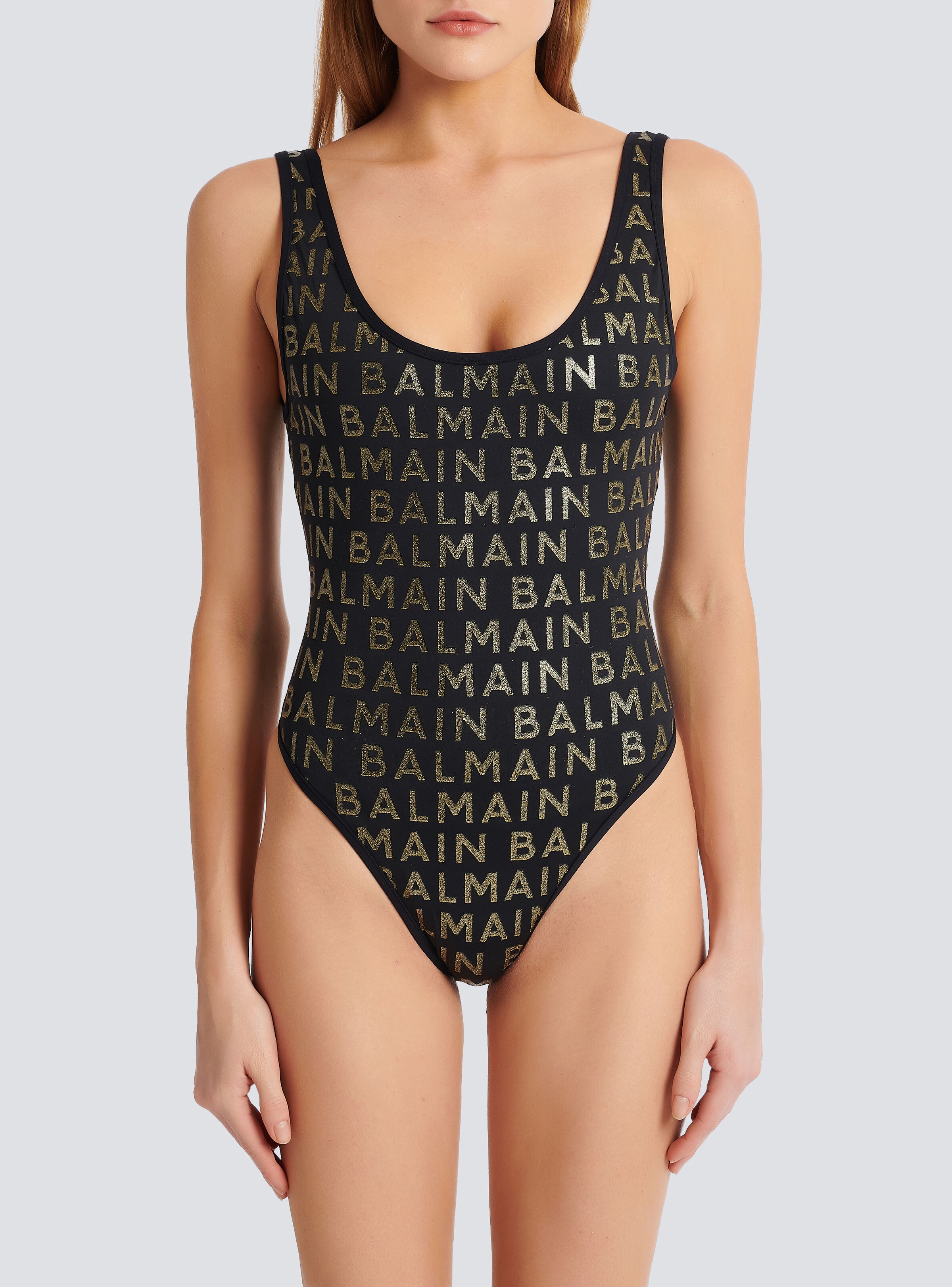 Swimsuit with Balmain logos - 5