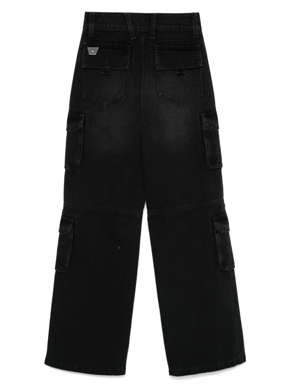 denim cargo jeans - 2