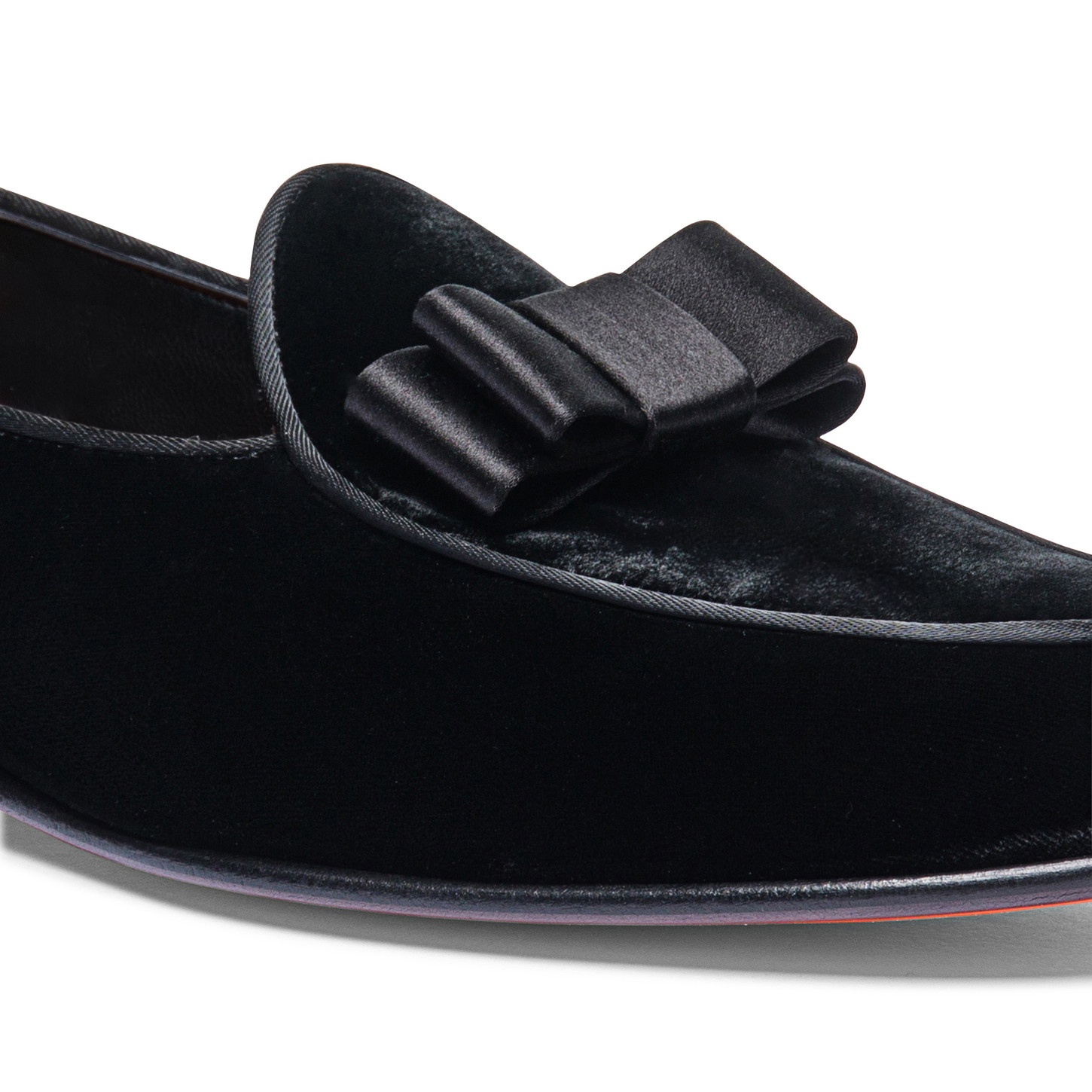 Men's black satin Andrea loafer - 6