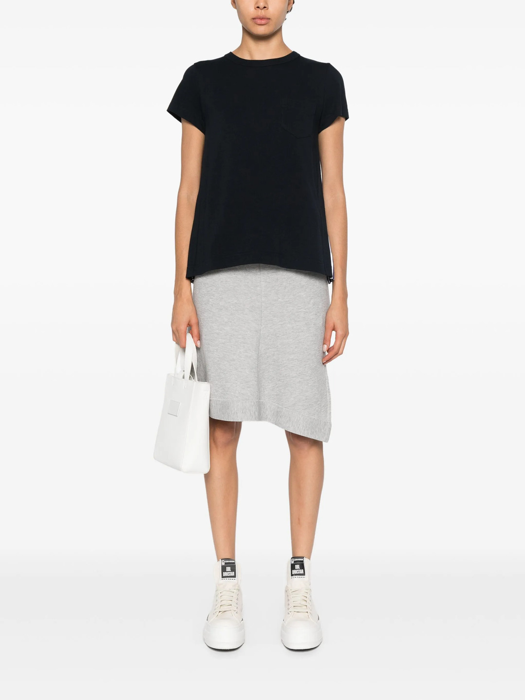 Cotton Poplin X Cotton Jersey T-Shirt - 2