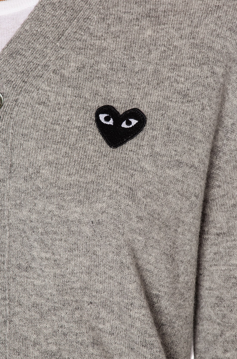Wool Black Heart Emblem Cardigan - 6