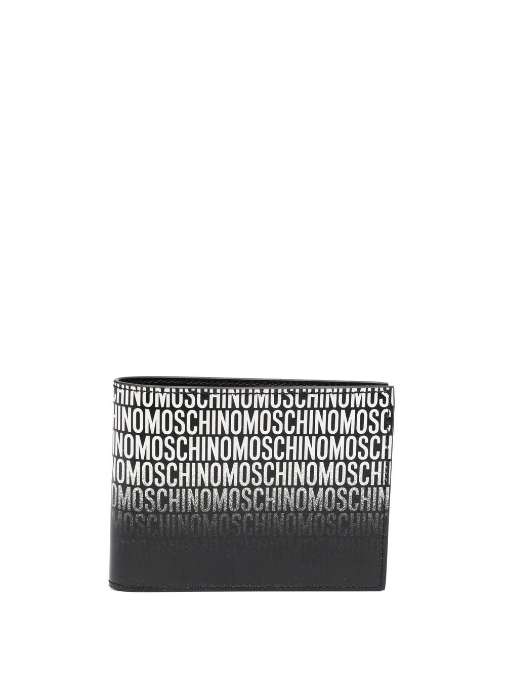 logo-print leather wallet - 1