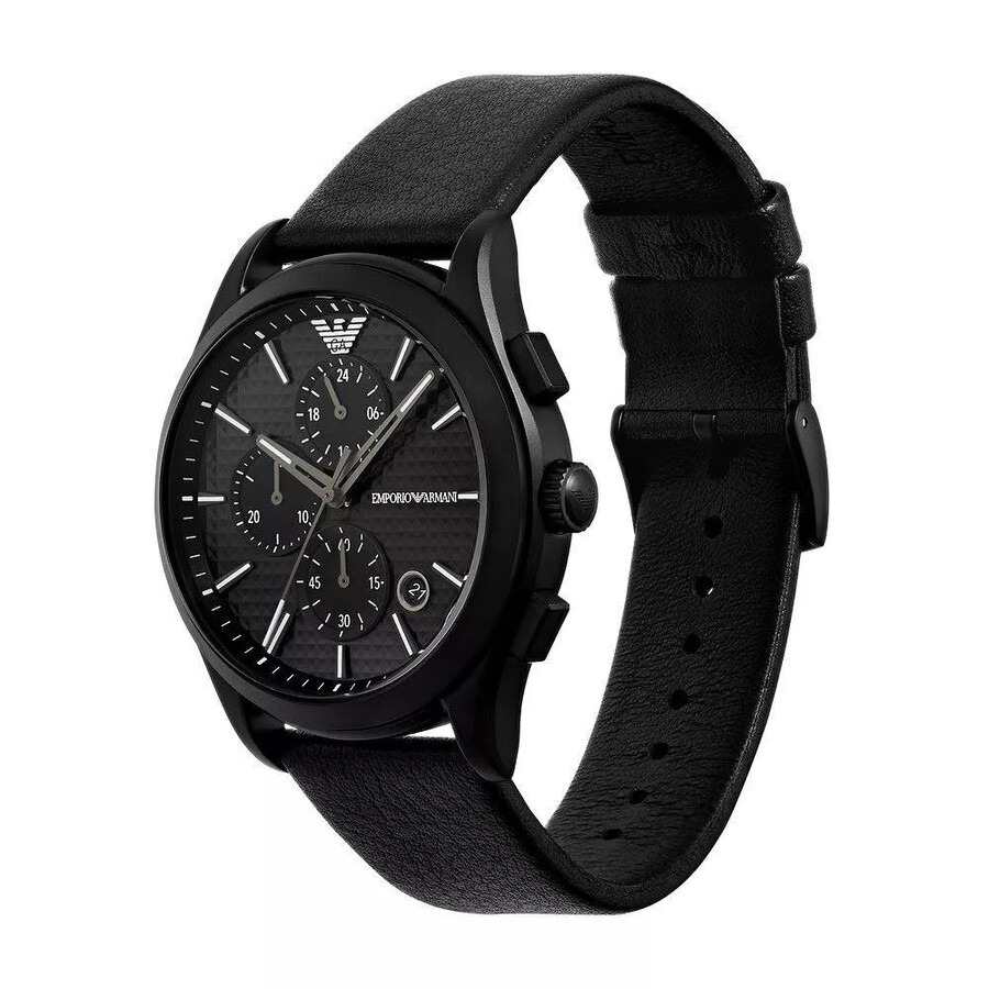 Emporio Armani Paolo Chronograph Quartz Black Dial Men's Watch AR80070SET - 2