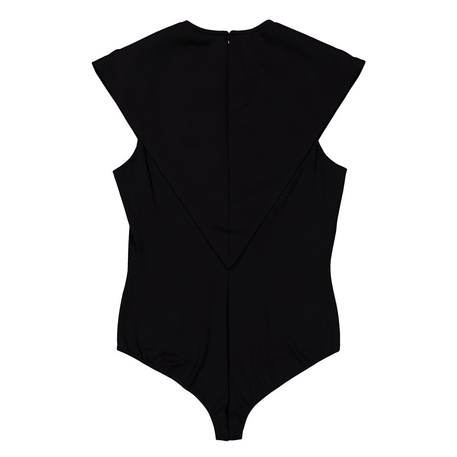 Burberry Black Panel Detail Stretch Jersey Bodysuit - 5