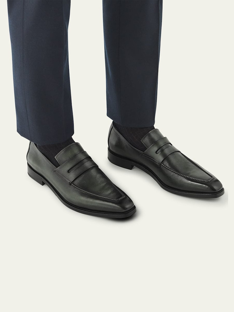 Berluti Men's Andy Demesure Flex Leather Penny Loafers outlook