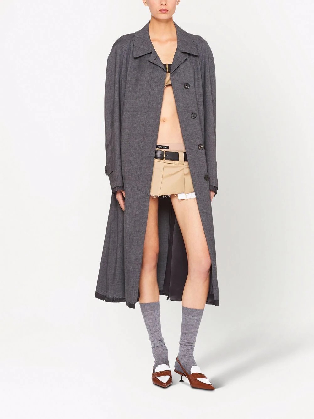 Prince of Wales check wool coat - 2